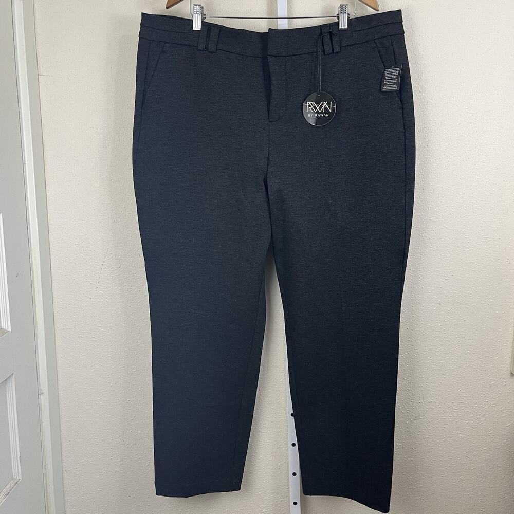NWT RWN By Rawan Poe Skinny Trouser Womens Plus Size 22 Stitch Fix Dark Gray